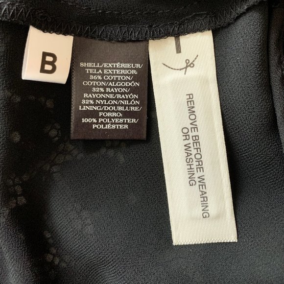 Ann Taylor Flower Lace Peplum Top in Black - Very elegant and flattering!! - Picture 9 of 10